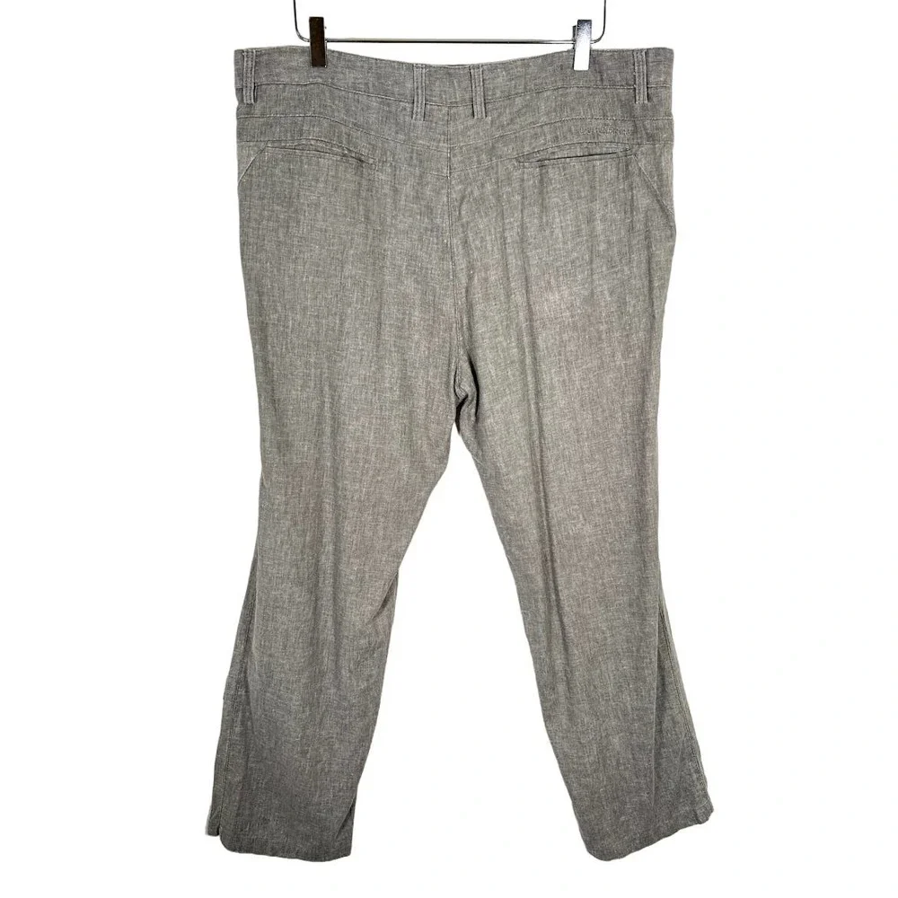 Burberry Brit Men's Straight Leg Dress Pants Size 40 Gray Flat Front Breathable